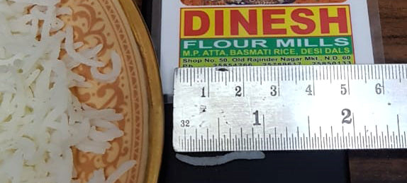 Long Grain Rice Length actual photo