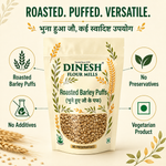 Roasted Jau Puffs | Barley Puffs | भुने हुए जौ के पफ
