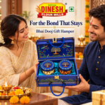 Royal Blue Kaju & Badam Gift Hamper | 2 Jar Dry Fruit Gift Box | Dinesh Flour Mills
