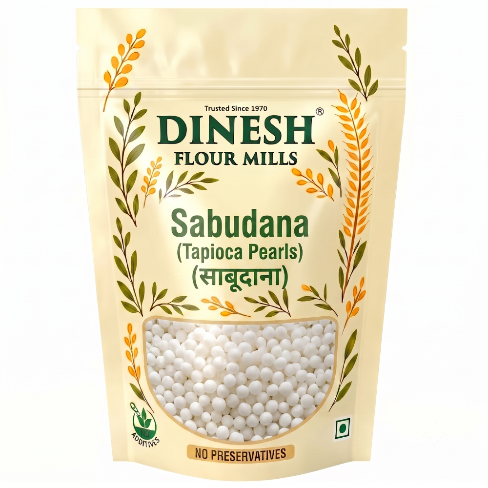 Dinesh Flour Mills Sabudana tapioca pearls packet