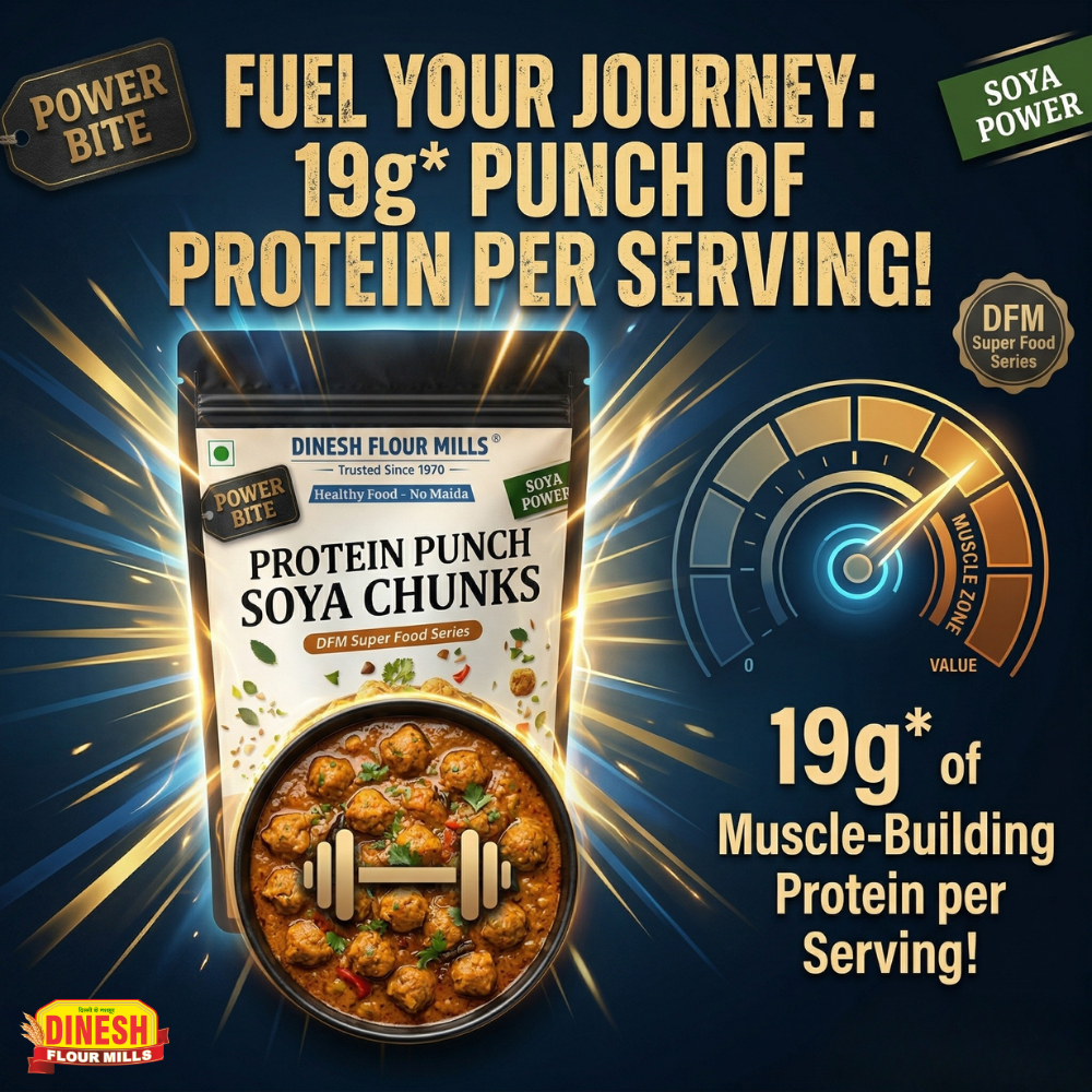 Soya Chunks (Plants Based Protein) | No Preservatives | Dinesh Flour Mills