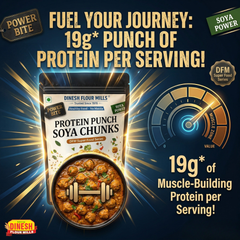 Soya Chunks (Plants Based Protein) | No Preservatives | Dinesh Flour Mills