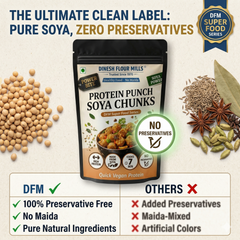 Soya Chunks (Plants Based Protein) | No Preservatives | Dinesh Flour Mills