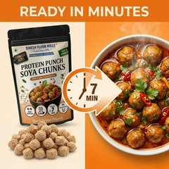 Soya Chunks (Plants Based Protein) | No Preservatives | Dinesh Flour Mills