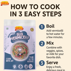 Roasted Vermicelli | Made from 100% Suji | No Maida, No Preservatives