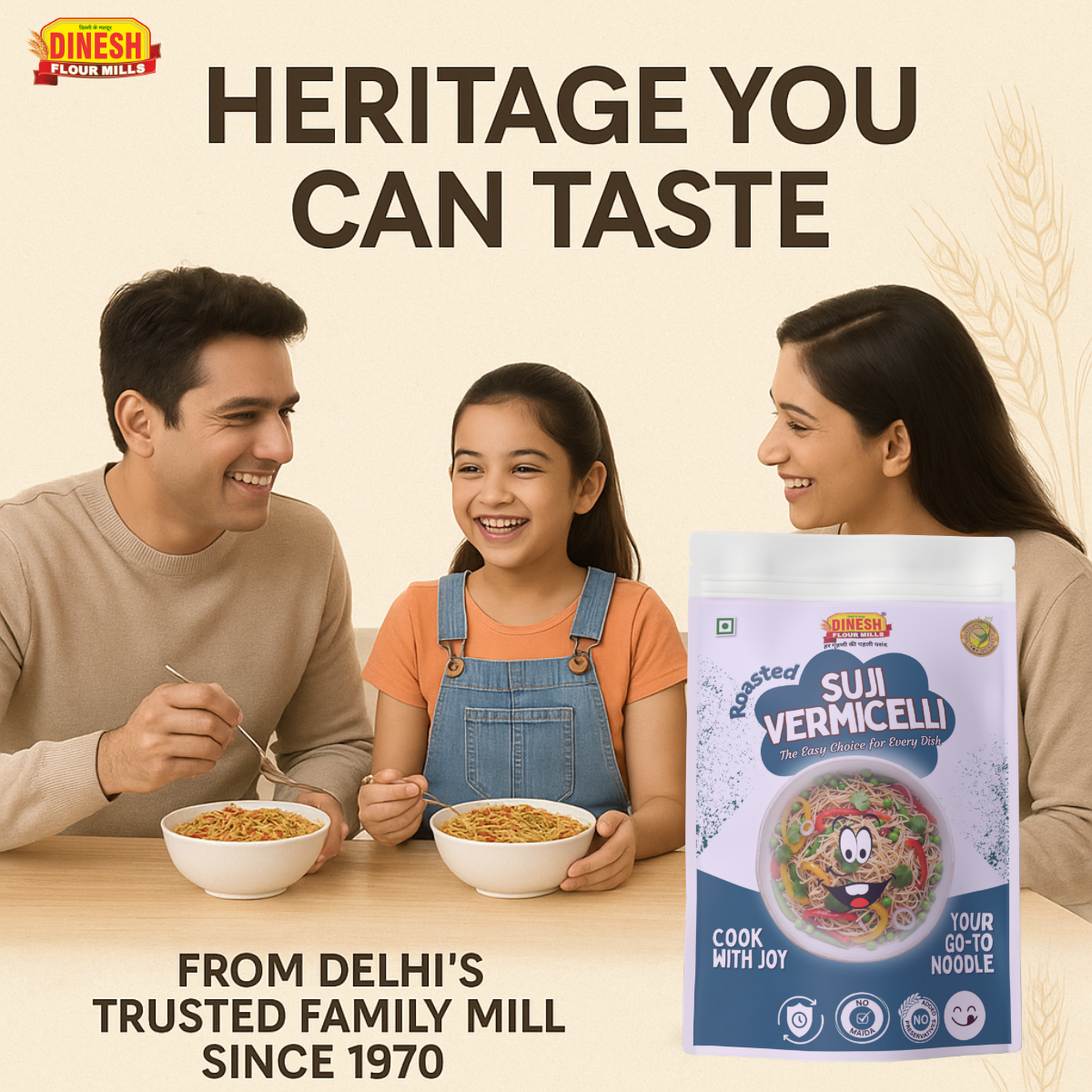 Roasted Vermicelli | Made from 100% Suji | No Maida, No Preservatives