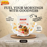 OATS FLAKES (OATS POHA) Avena Sativa-Quick Oats | Steel Cut Oats I Instant Cooking Oats | Gluten-Free | High Fiber & Protein | Heart-Healthy | Ideal for Busy Lifestyles & Weight Watchers