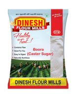 Dinesh Flour Mills Boora Sugar traditional बूरा शक्कर pack for ladoo, panjiri, halwa and Indian sweets