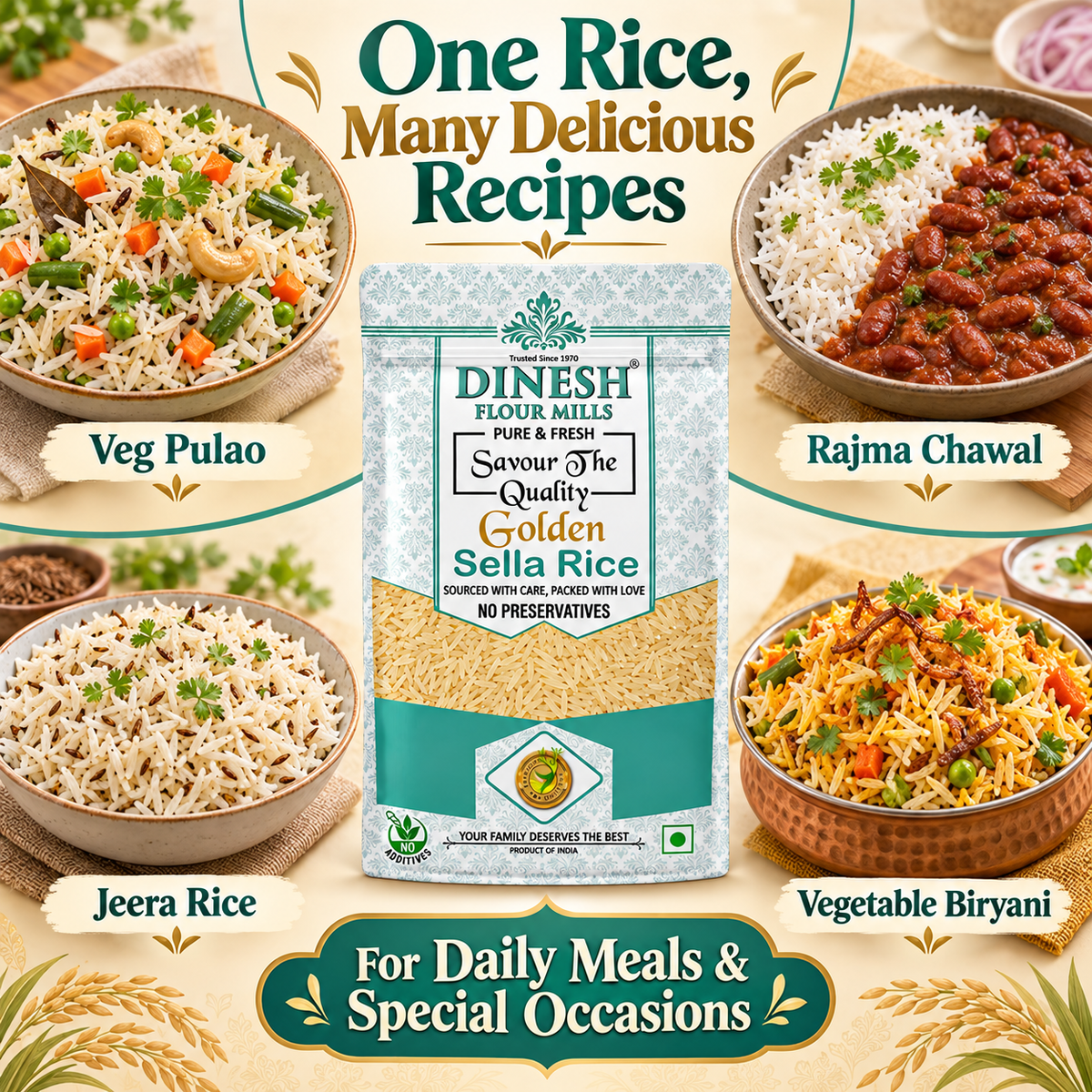 Golden Sella Rice | Parboiled Rice