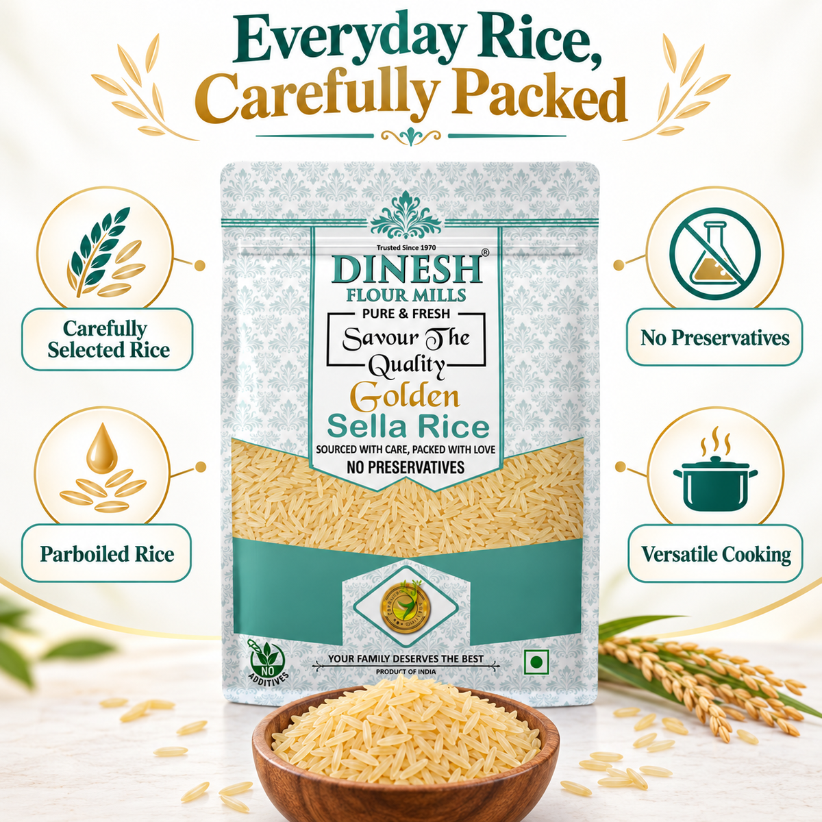 Golden Sella Rice | Parboiled Rice