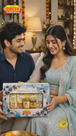 Premium Rakhi Gift Hamper with Complimentary Rakhi & Lumba Set | 7 Products