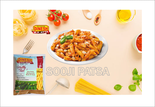 Penne Pasta (Mostaccioli) Made of Sooji - 500 Gm