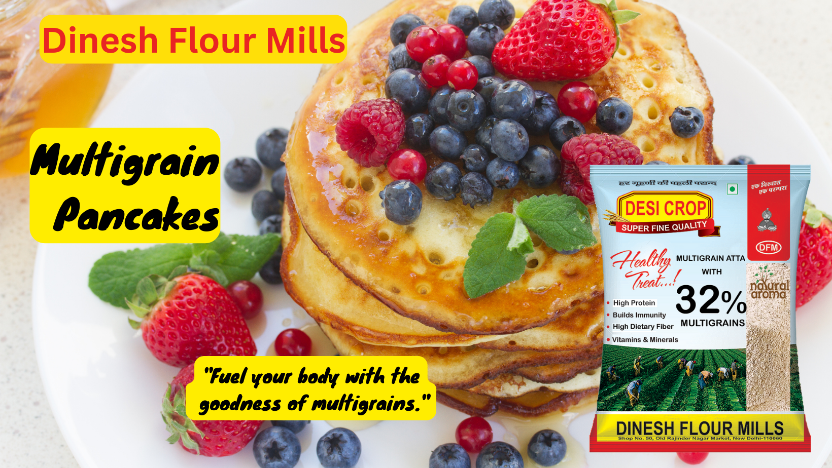 Multigrain Atta Pancakes